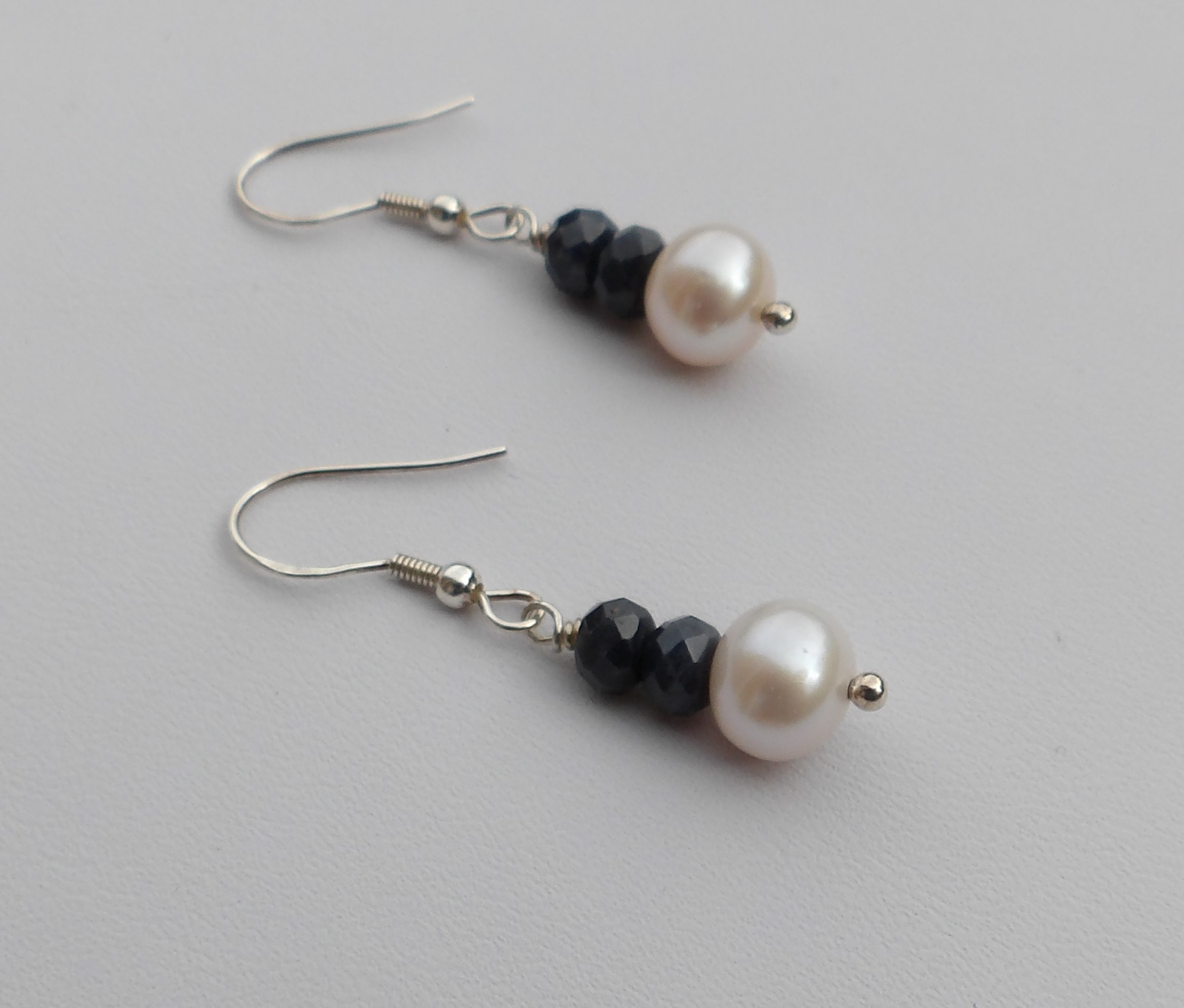 single pearl earrings